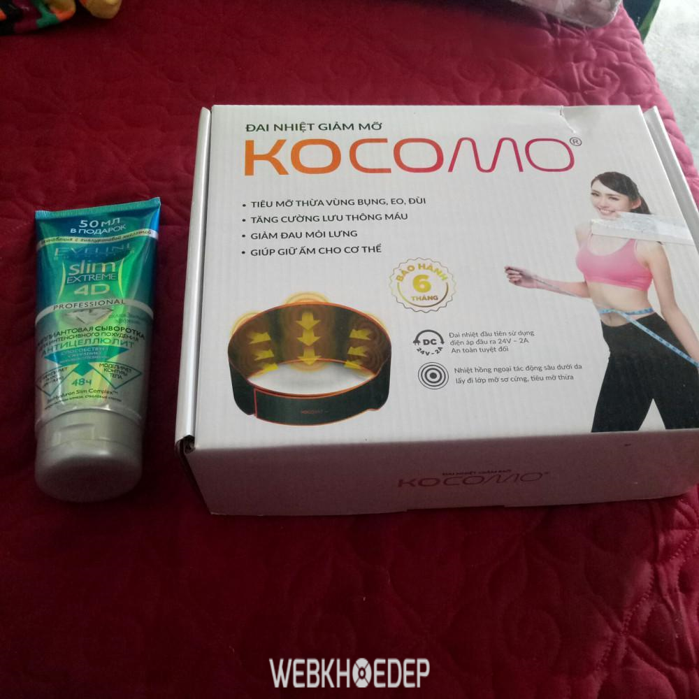 Đai nhiệt hồng ngoại giảm béo Kocomo