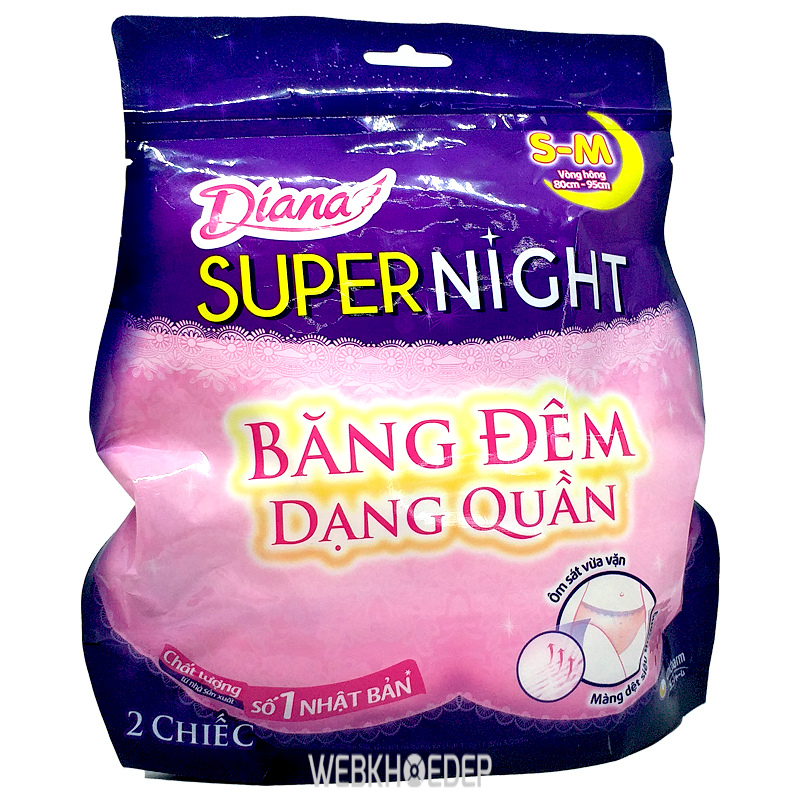 Băng vệ sinh dạng quần ban đêm Diana
