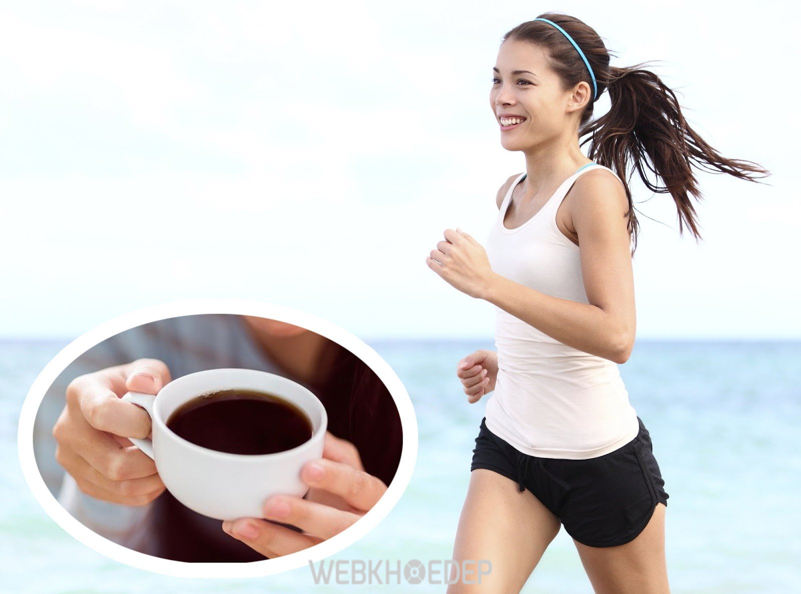 Uống cafe trước khi tập thể dục giúp tinh thần của bạn trở nên hưng phấn 