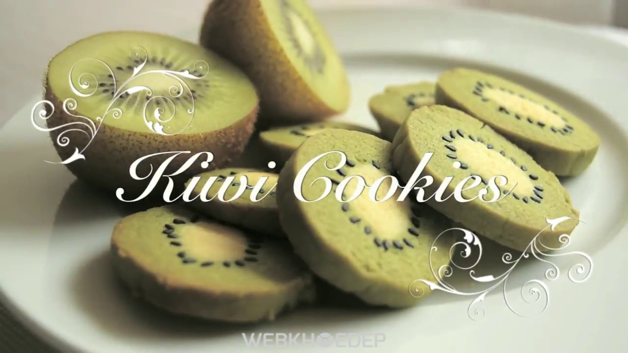 Cách làm bánh quy hình kiwi không cần lò nướng 