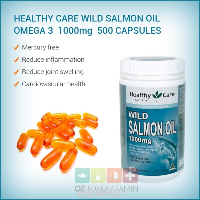 Viên uống dầu cá hồi Healthy Care Wild Salmon Oil 