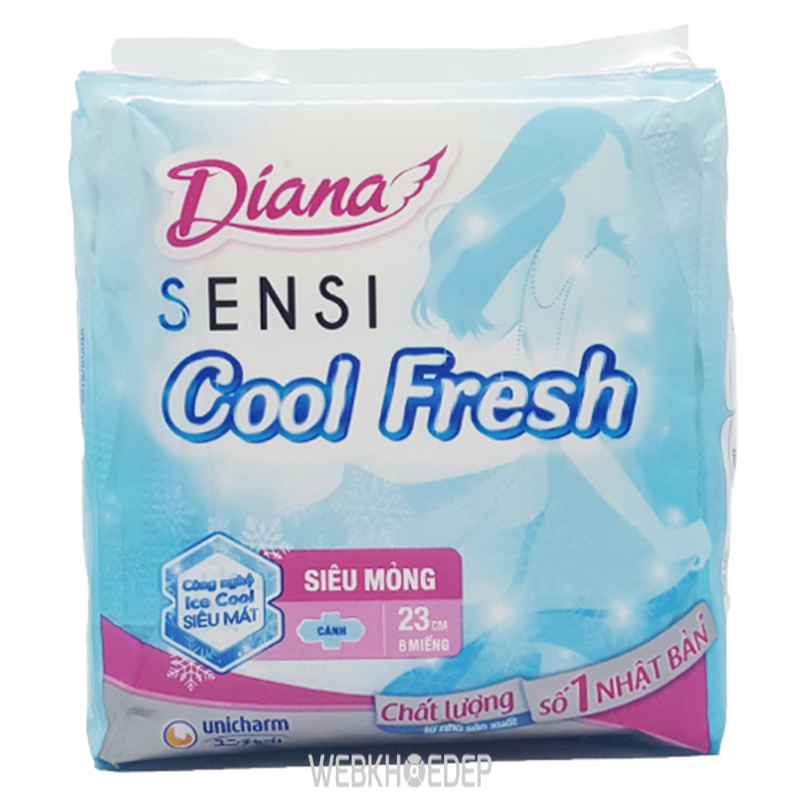 Băng vệ sinh Diana Sensi Cool Fresh mát lạnh có giá phải chăng