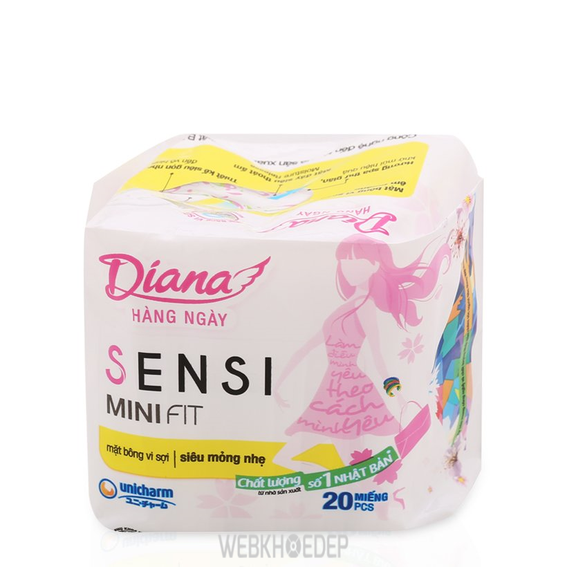 Băng vệ sinh hàng ngày Diana Sensi Mini Fit