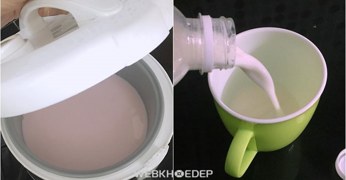 Cách làm sữa chua uống bằng nồi cơm điện 