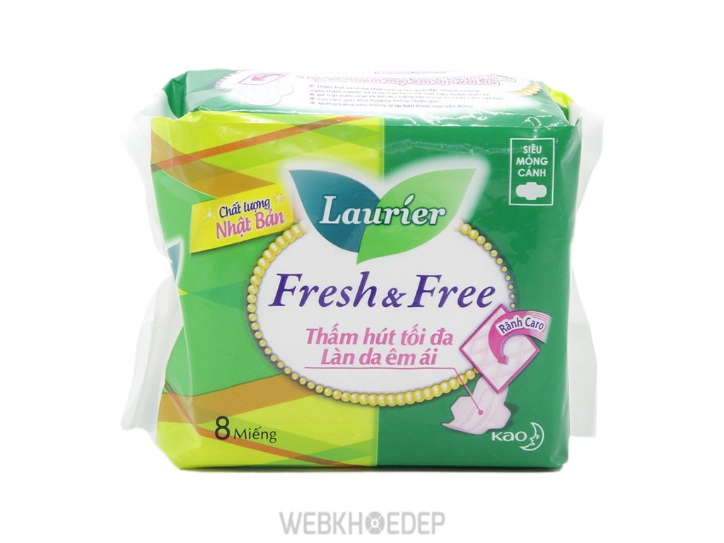 Băng vệ sinh Laurier Fresh & Free 