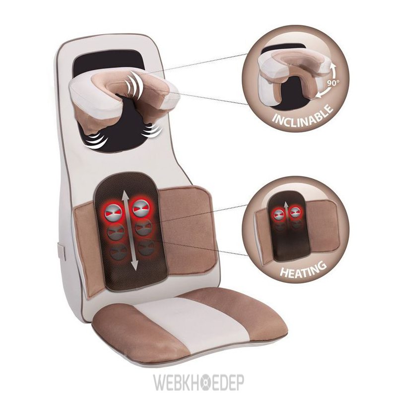 Cấu tạo của chiếc đệm massage 3D hồng ngoại Lanaform Excellence