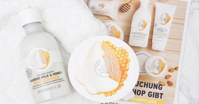 Nâng niu làn da khô và nhạy cảm với The Body Shop Almond Milk & Honey