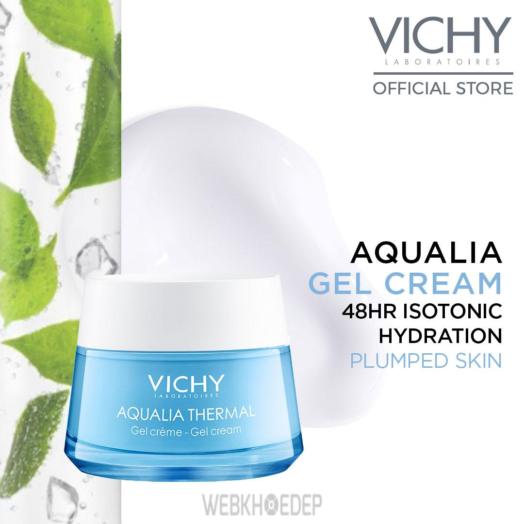 Vichy Rehydrating cream gel với các thành phần thiên nhiên lành tính và mang đến hiệu quả sử dụng cao cho làn da nhạy cảm, da hỗn hợp, da thường