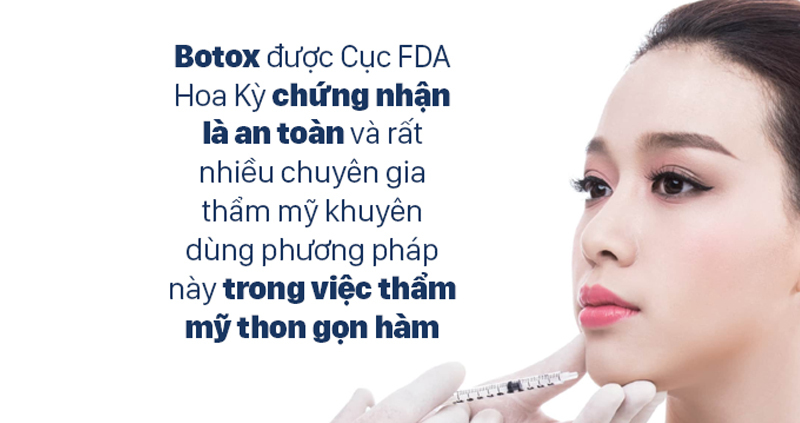 Tiêm Botox thon gọn hàm có nguy hiểm có hại không có nên tiêm không