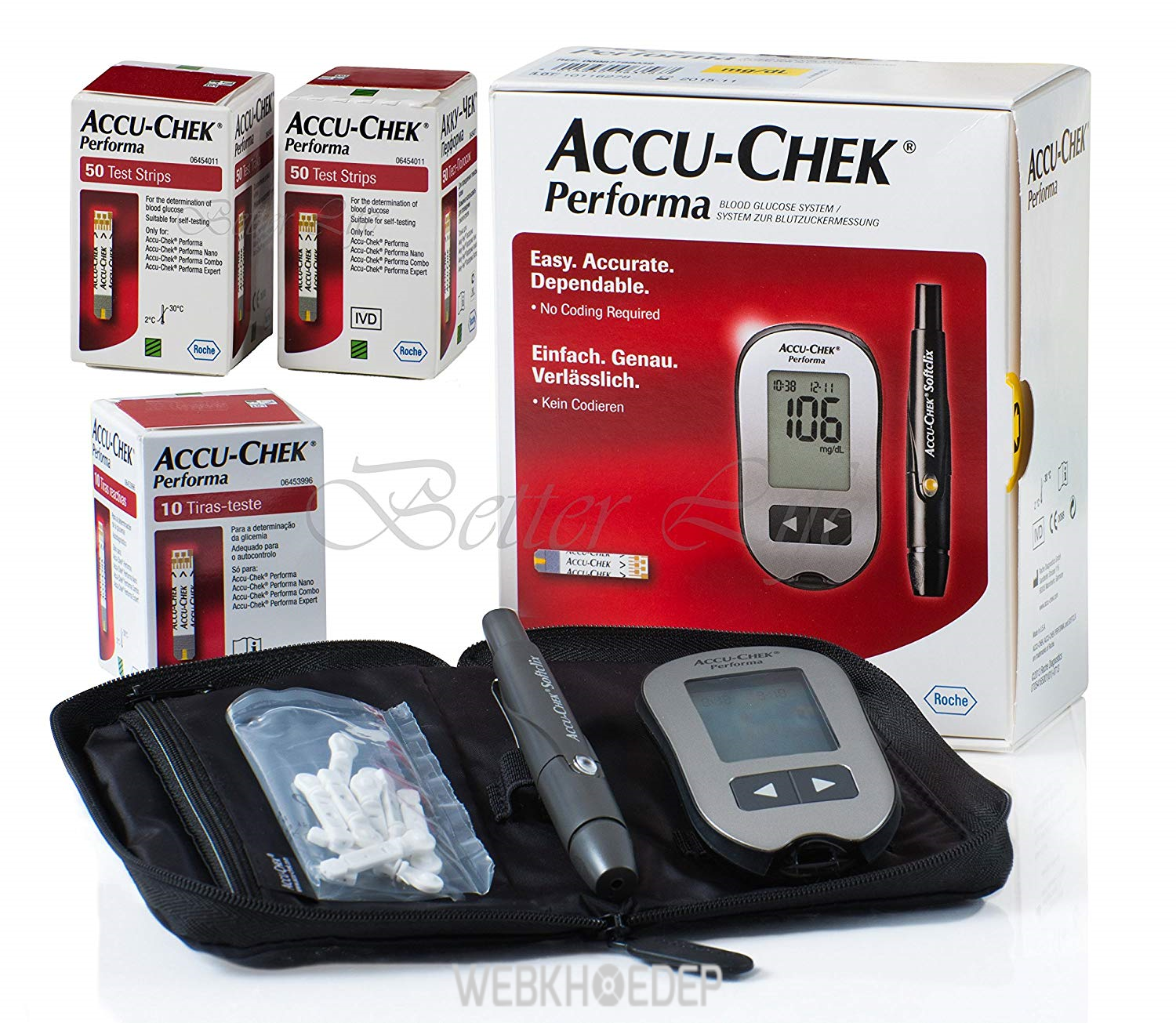 Thiết bị đo đường huyết của Đức Accu-Chek Performa