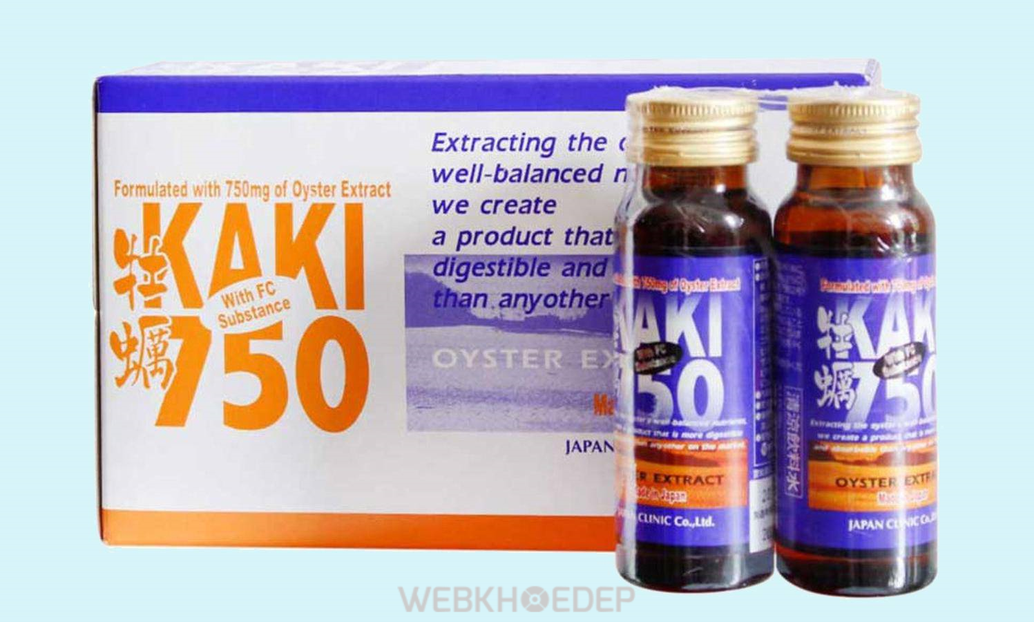 Nước uống tinh chất hàu Kaki tốt cho phái mạnh, cải thiện tinh thần lẫn sức khỏe
