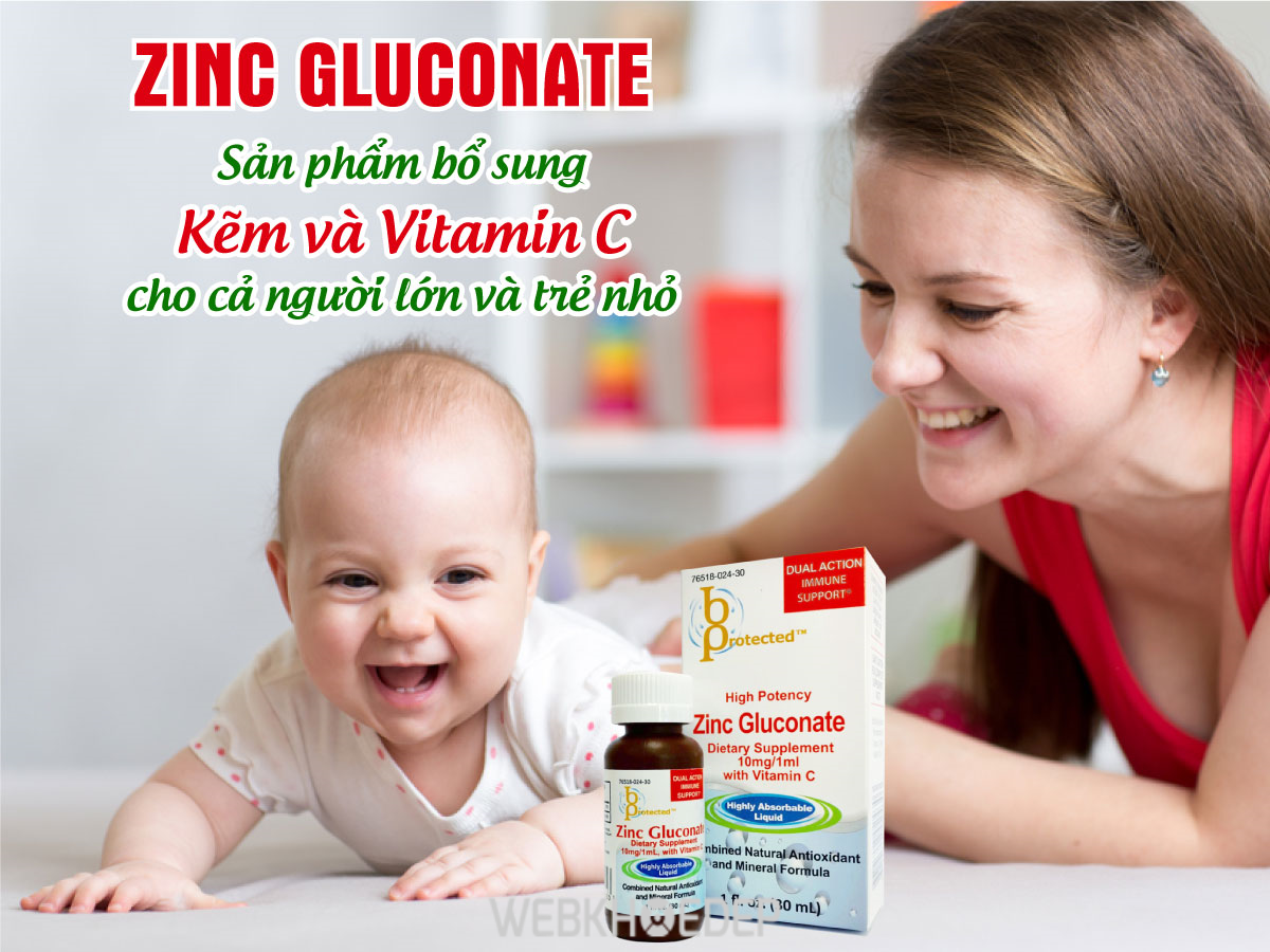 Thực phẩm chức năng Bổ Sung Kẽm và Vitamin C Bprotected Zinc Gluconate