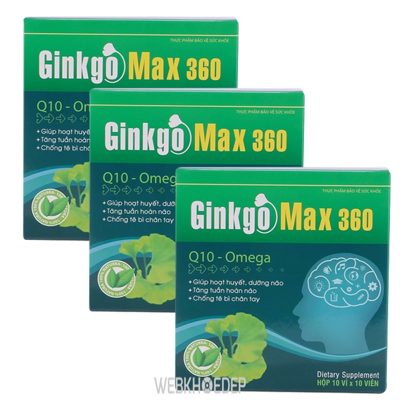Ginkgo Max 360 giúp hỗ trợ trí não
