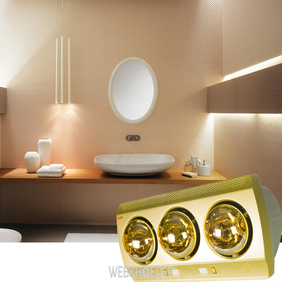 Đèn sưởi nhà tắm 3 bóng Borg BU03 được thiết kế sang trọng, tinh tế