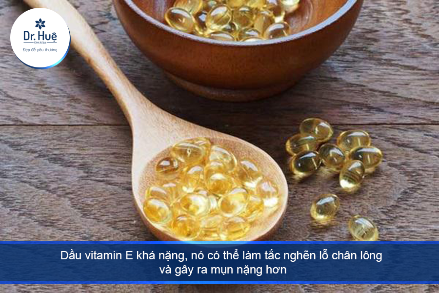 Cách sử dụng vitamin E tránh bị mụn